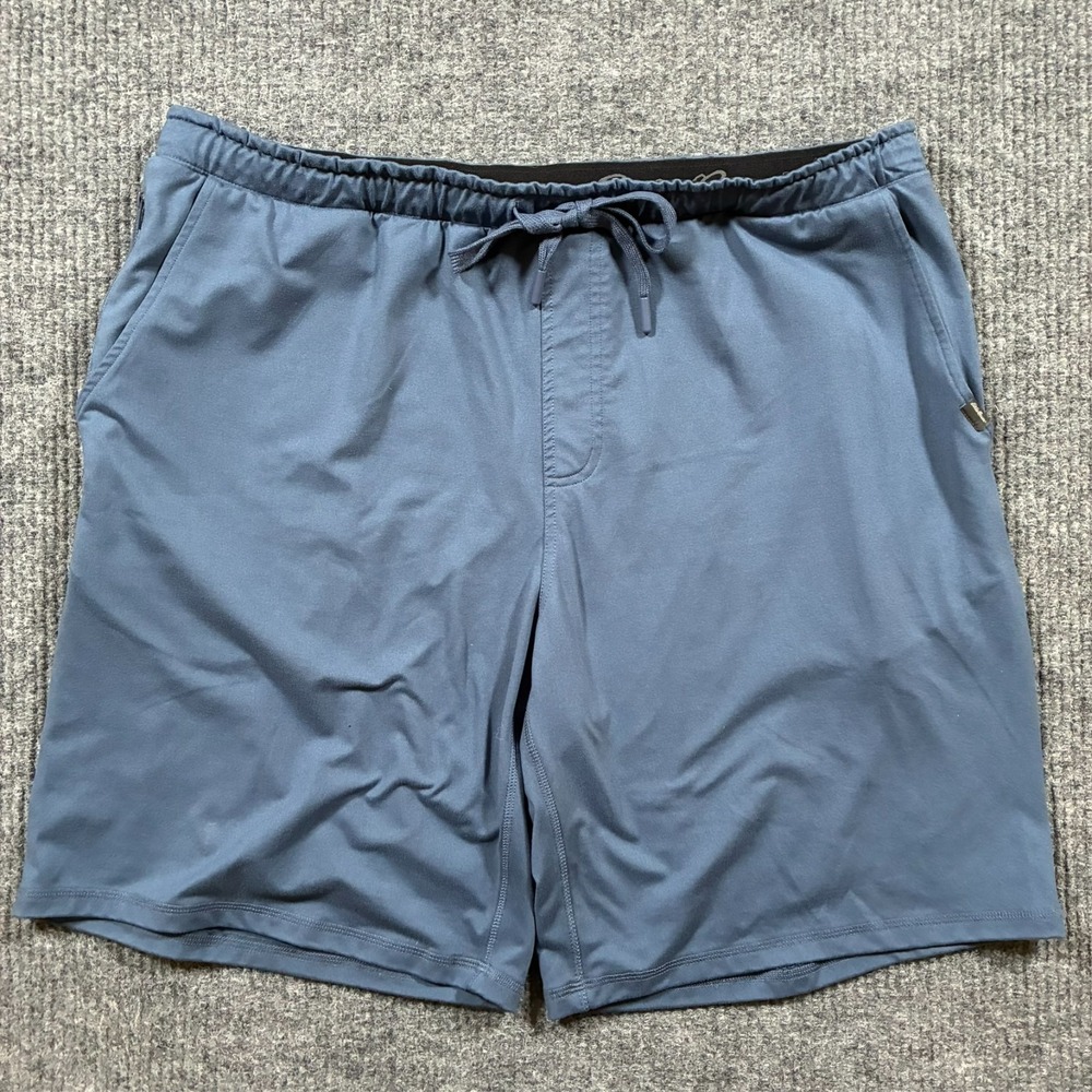 Eddie Bauer Lounge Shorts Mens‎ Size XL Blue Stretch Pull On Drawstring Casual